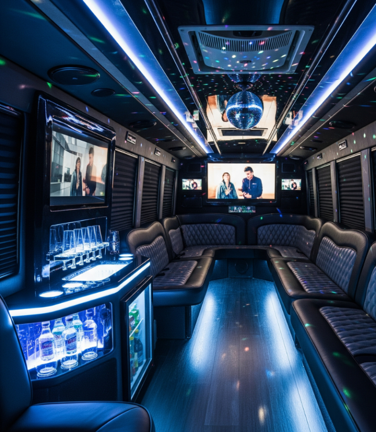 party bus interior