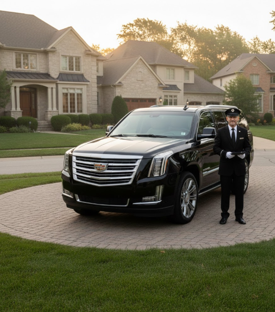 Black SUV Limo to O'Hare Airport