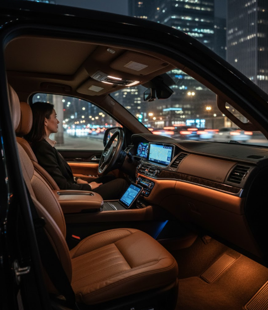 Midway Black SUV limo