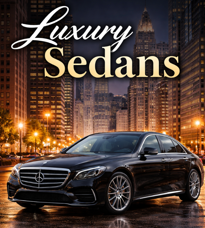 Luxury sedans limo rental in chicago