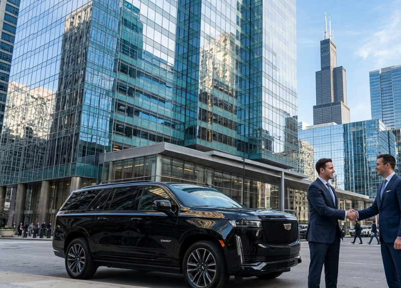 chicago car service for long distance travel with luxury SUVs